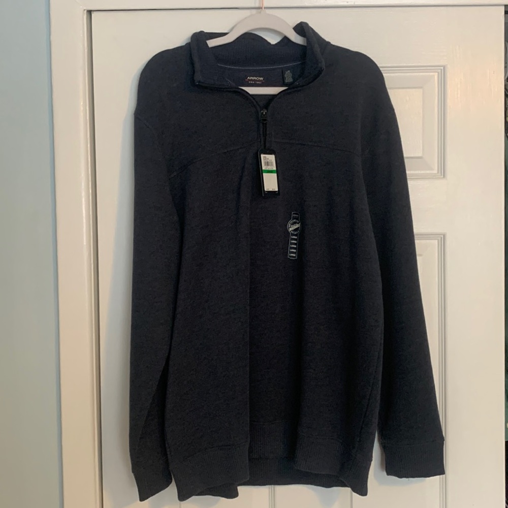 Arrow Night Sky Heather Quarter-Zip Sweatshirt - Large - New